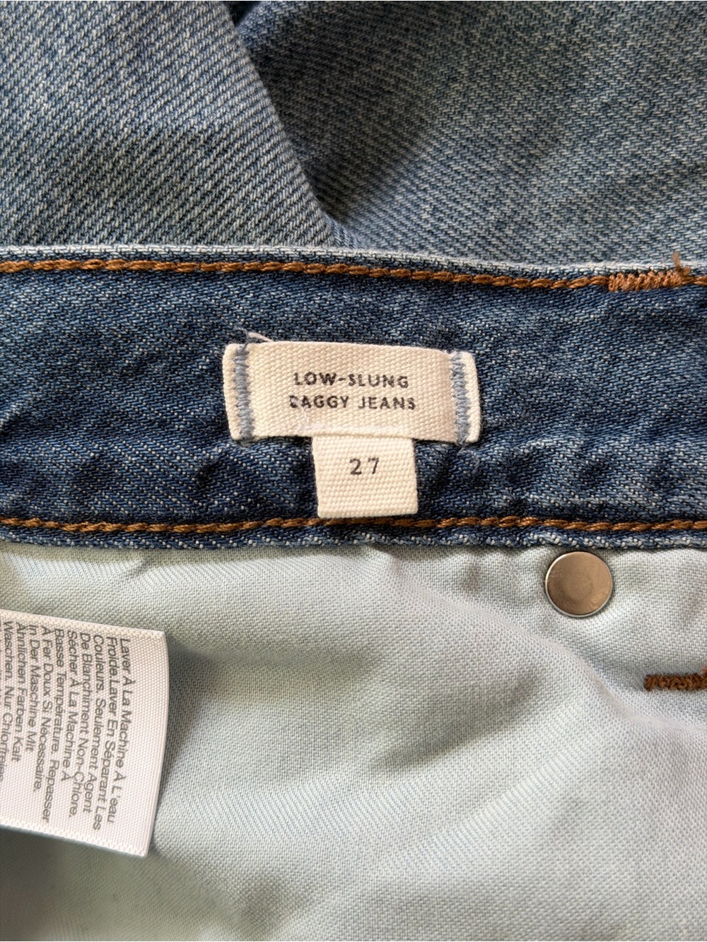 NWOT Madewell The Low-Slung Baggy Jean in Airy Denim 27 - Picture 6 of 8